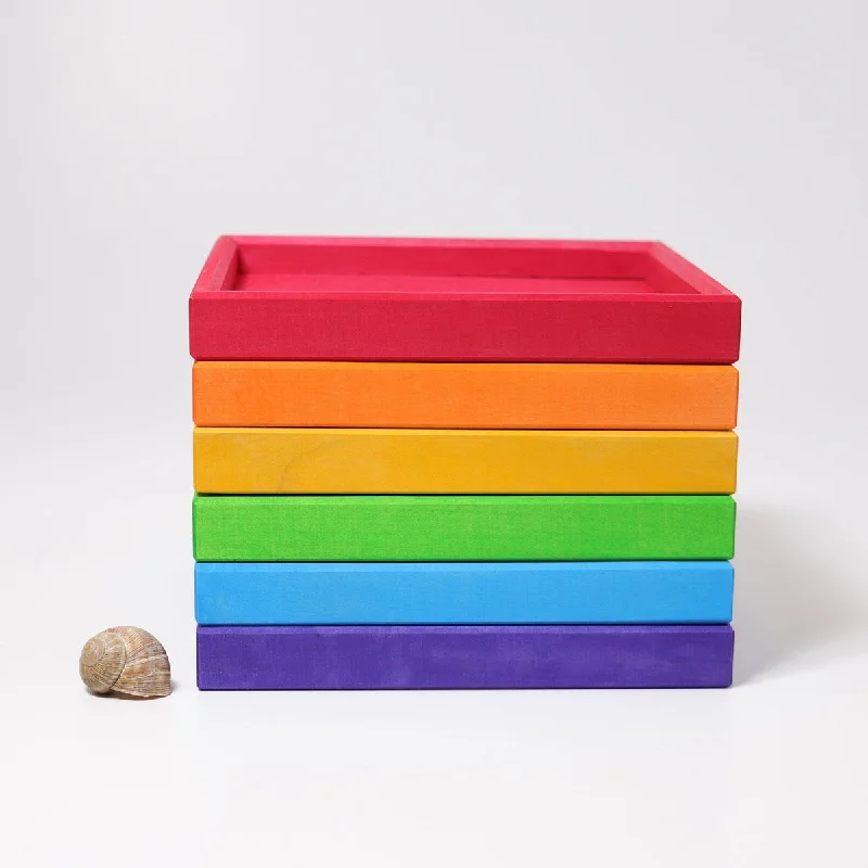 Grimm's set of wooden rainbow frames 6 pcs