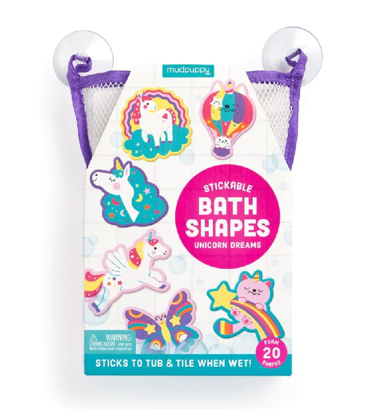 Unicorn Dreams Stickable Bath Shapes